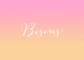 Bisous color&eacute;s pour un chaleureux bonjour